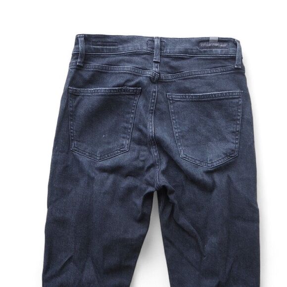 Citizens of Humanity Rocket Crop Midrise Skinny Jeans Dark Wash 25 - Picture 8 of 12